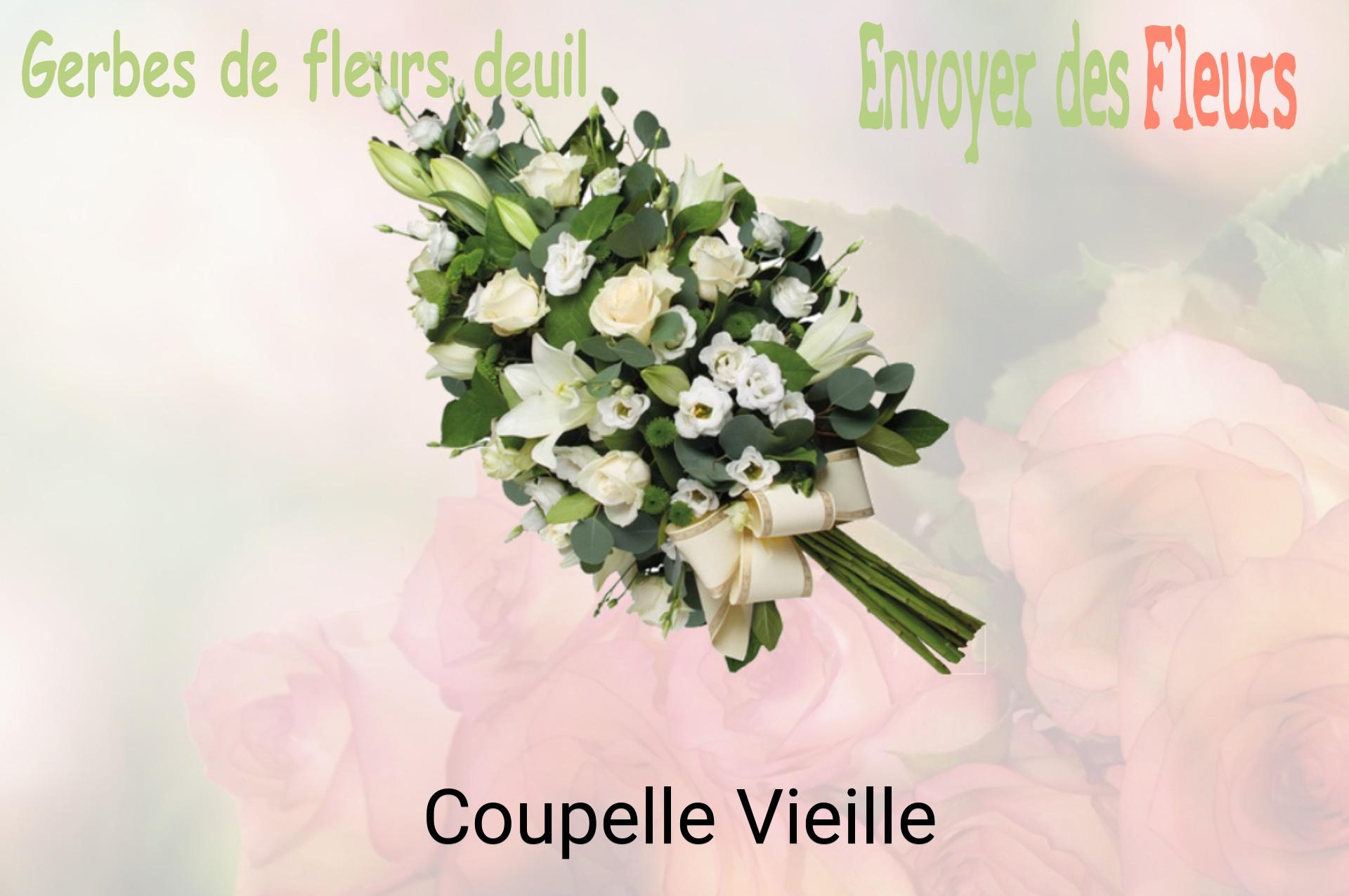 Gerbe de fleurs de deuil livrée à Coupelle-Vieille